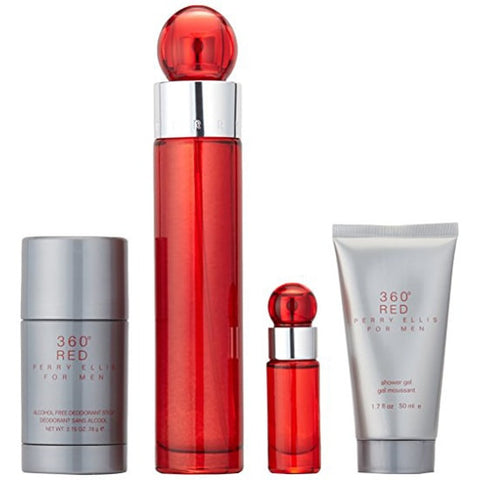 Perry Ellis 360 Red for Men 4-piece Gift Set